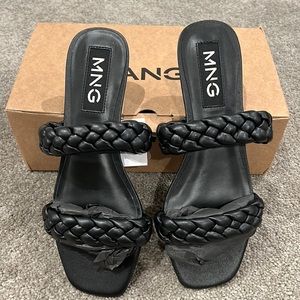 Cute Black Open Toe Sandals